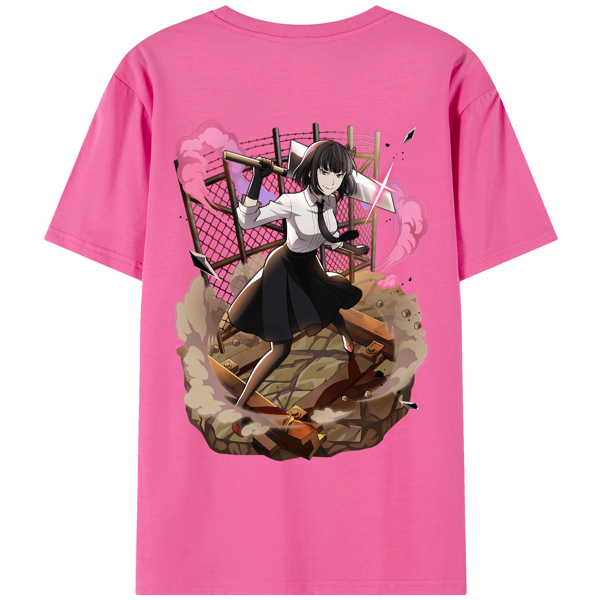 （画像用） 文豪ストレイドッグス Bungo Stray Dogs レディース半袖Tシャツ(バックプリント)